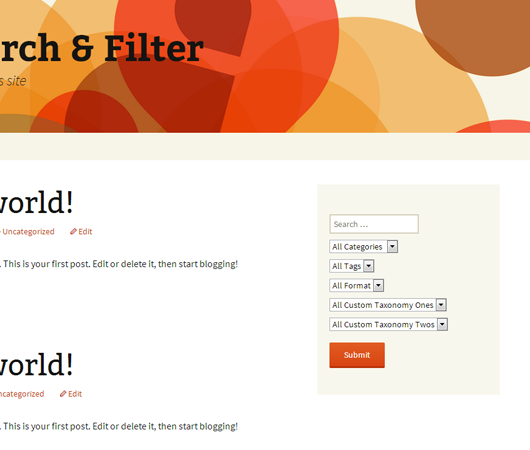 Search & Filter