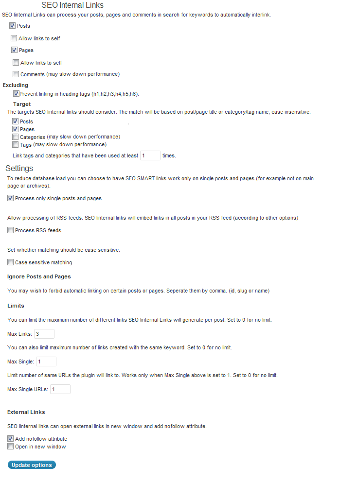 SEO Internal Links