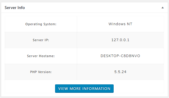 Server Info