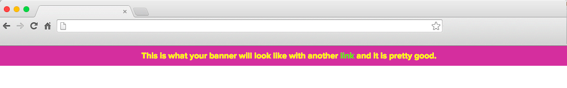 Simple Banner – An easy to use Banner/Bar/Notification/Announcement for the top or bottom of your website