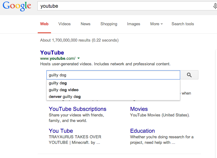 Sitelinks Search Box