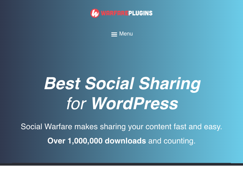 Social Sharing Plugin – Social Warfare