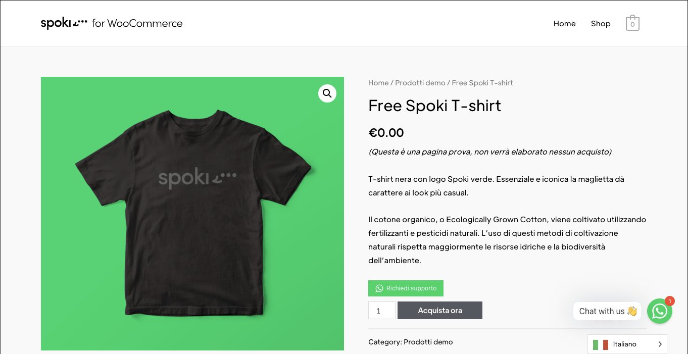 Spoki – Chat Buttons and WooCommerce Notifications