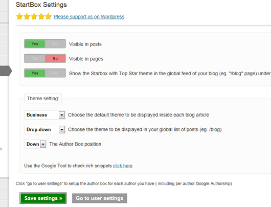 Starbox – the Author Box for Humans