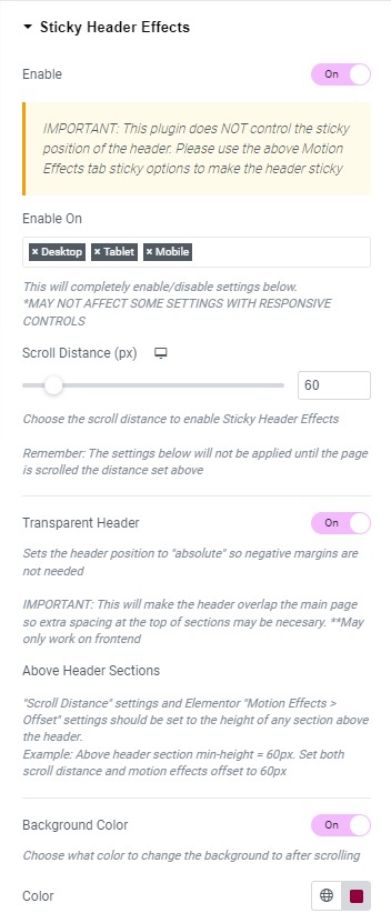 Sticky Header Effects for Elementor Plugin Review
