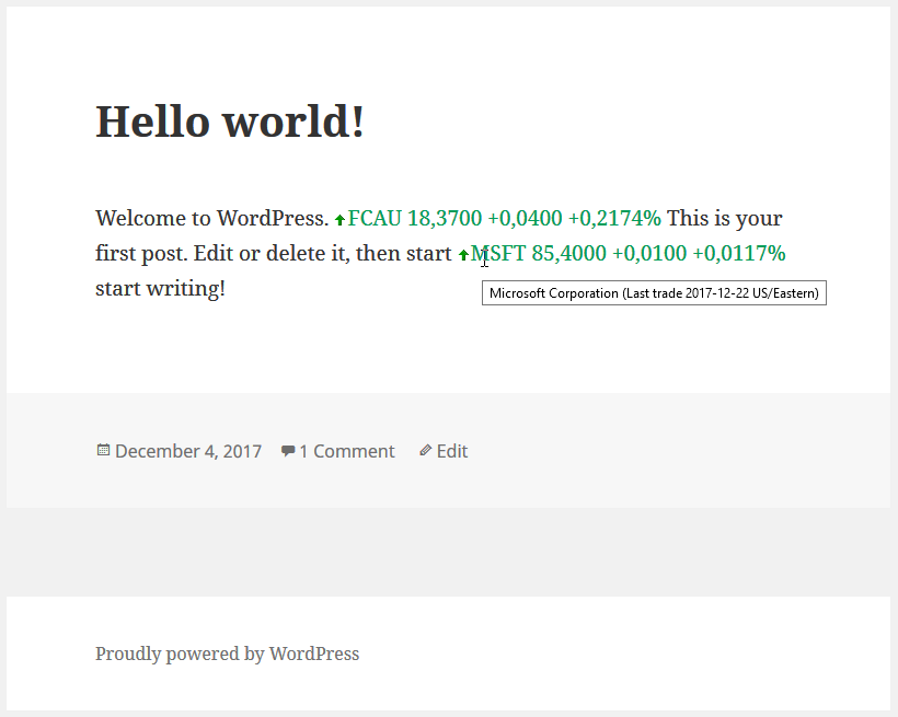 Stock Quote