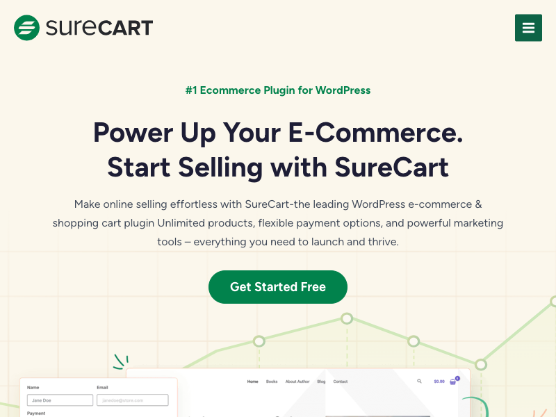 SureCart – Ecommerce Made Easy For Selling Physical Products, Digital Downloads, Subscriptions, Donations, & Payments