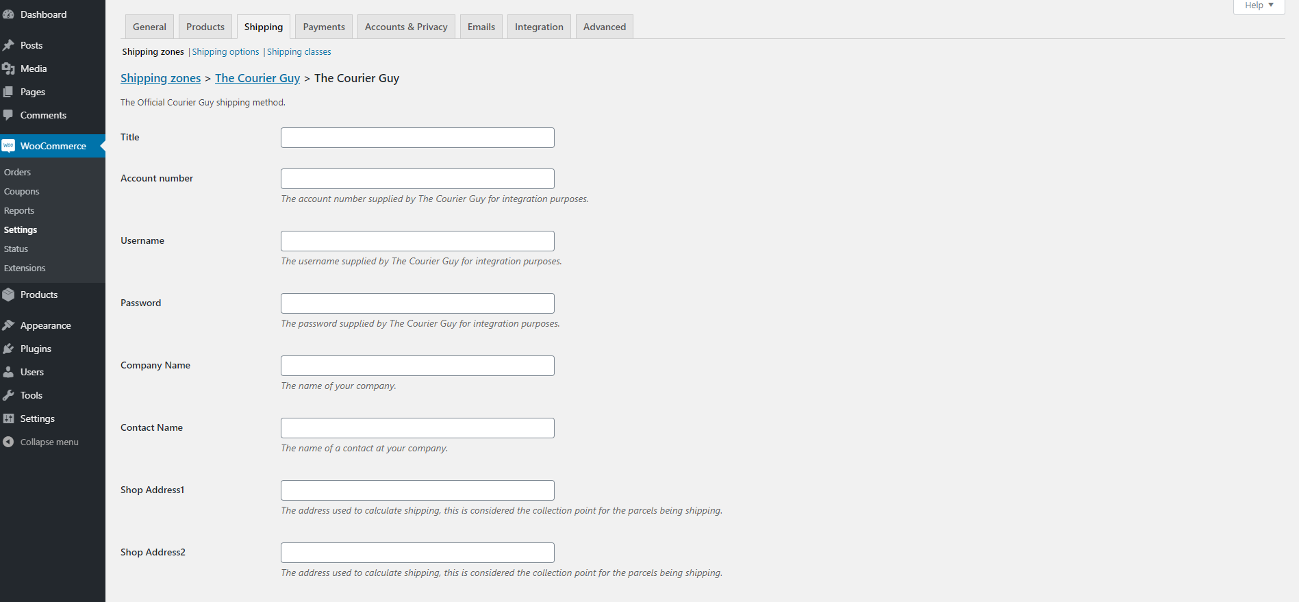 The Courier Guy Shipping for WooCommerce