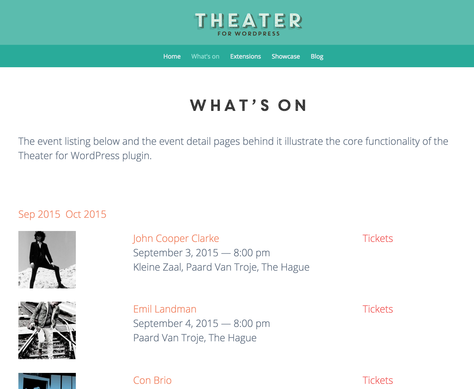 Theater for WordPress