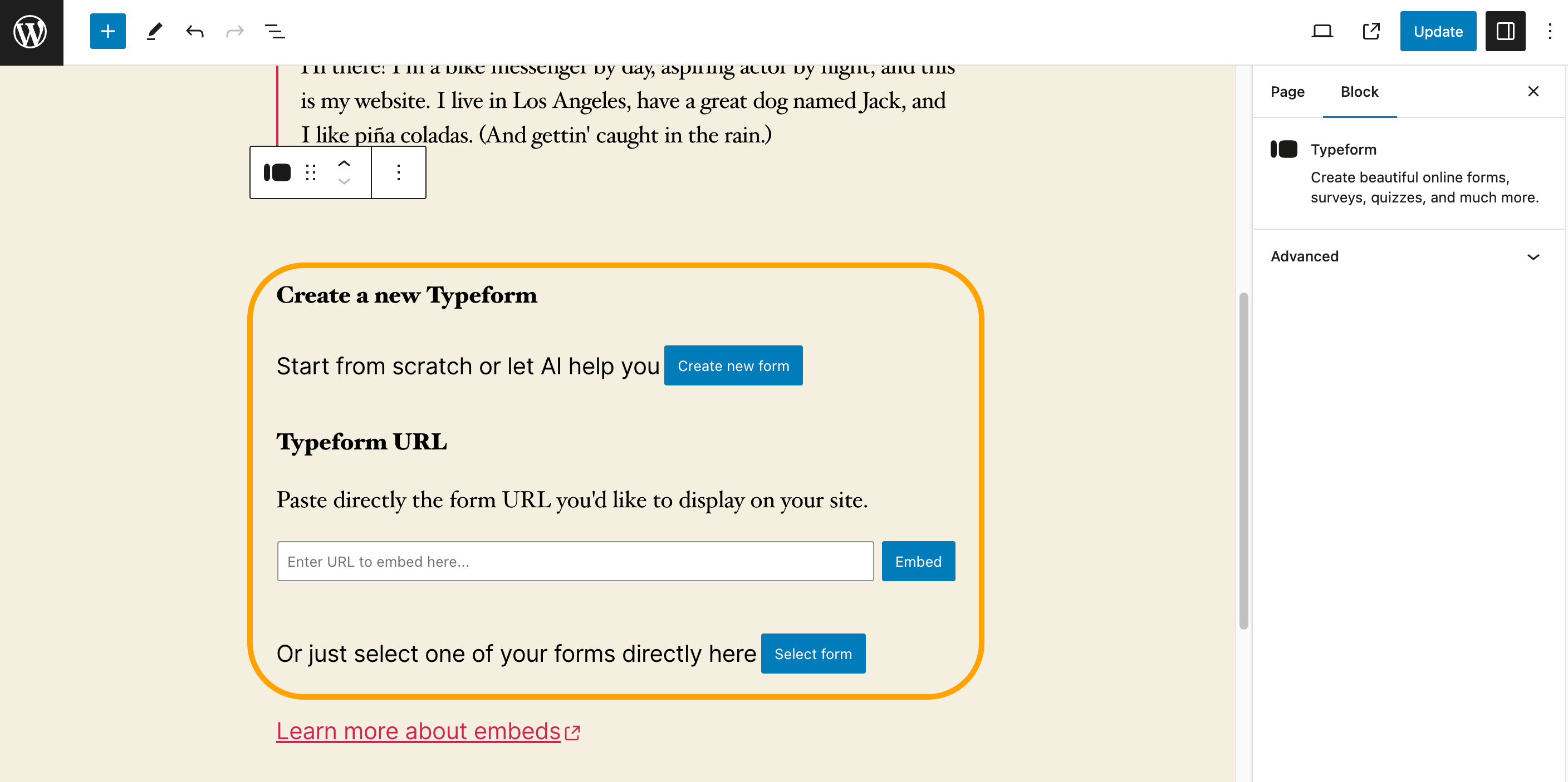 Typeform | Build, embed, and manage beautiful forms right in WordPress