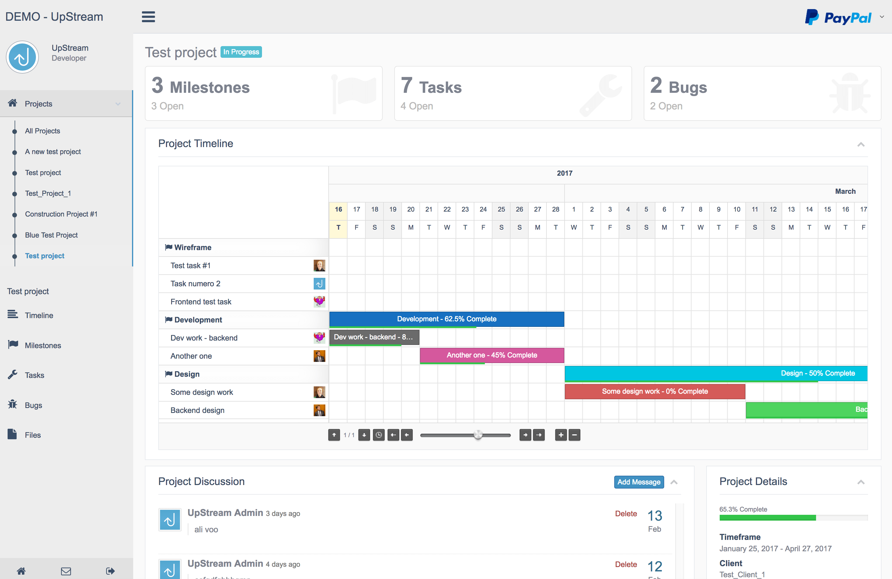 UpStream: a Project Management Plugin for WordPress