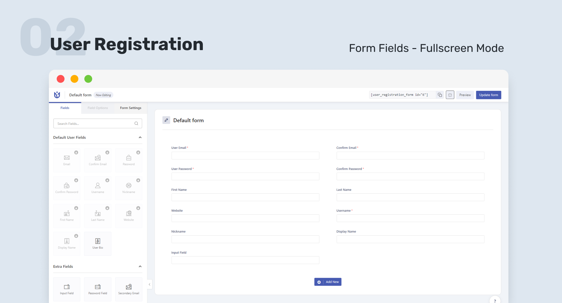 User Registration – Custom Registration Form, Login Form, and User Profile WordPress Plugin