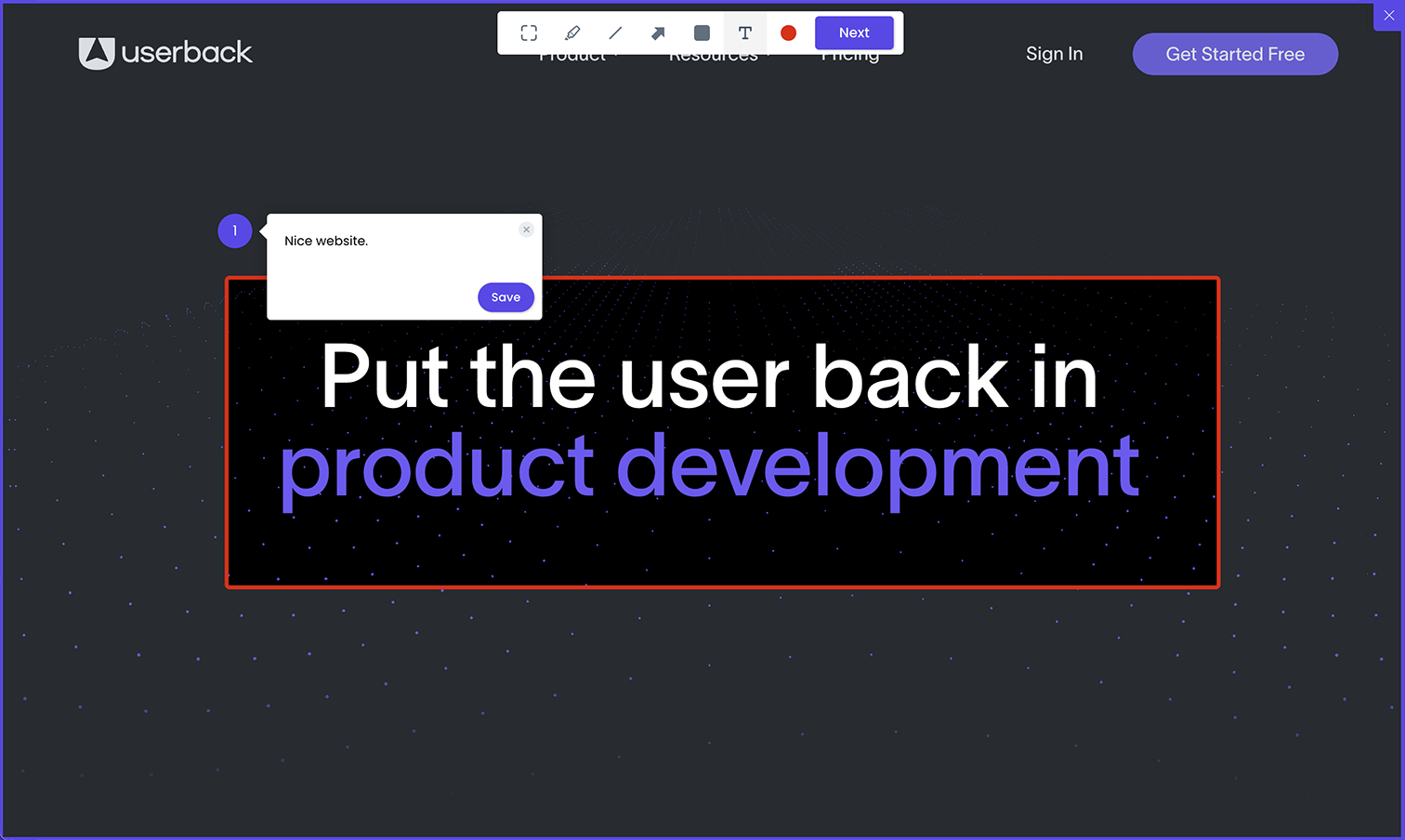 Userback