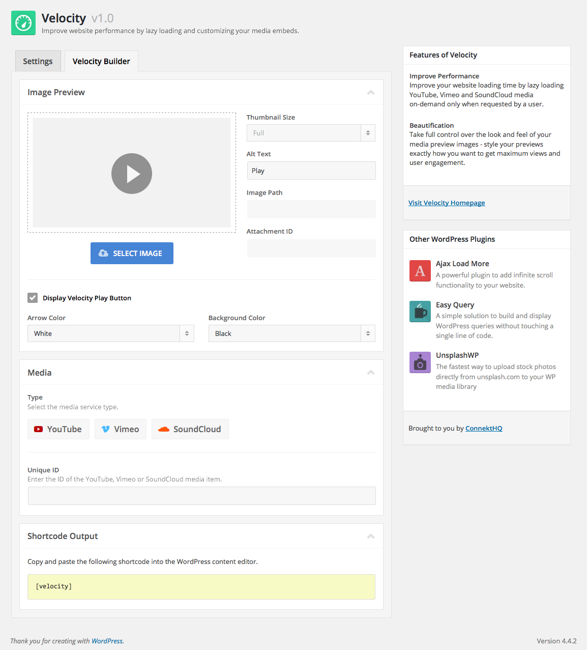 Velocity – Video Lazy Loading for YouTube, Twitch and Vimeo