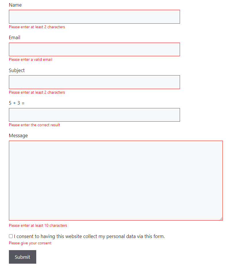 VS Contact Form