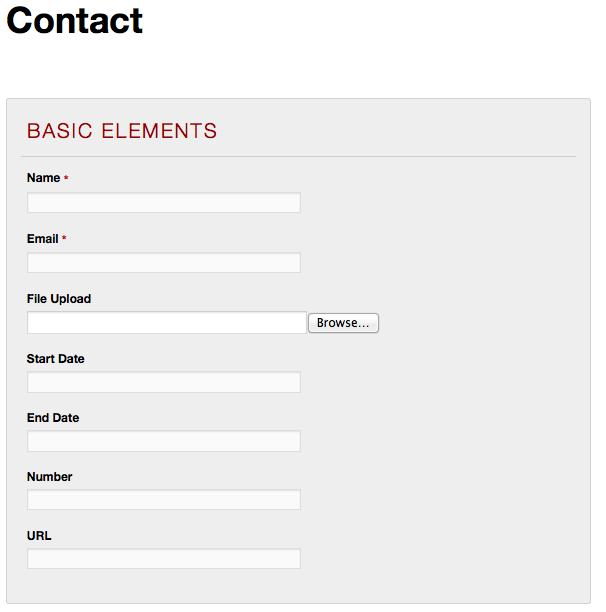 Visual Form Builder