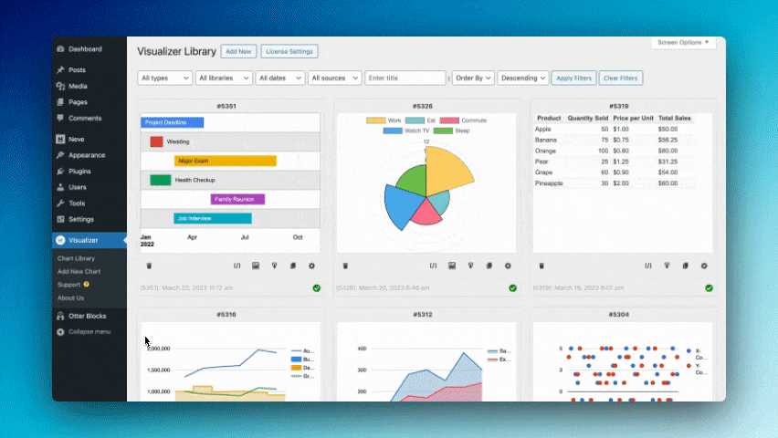 Visualizer: Tables and Charts Manager for WordPress