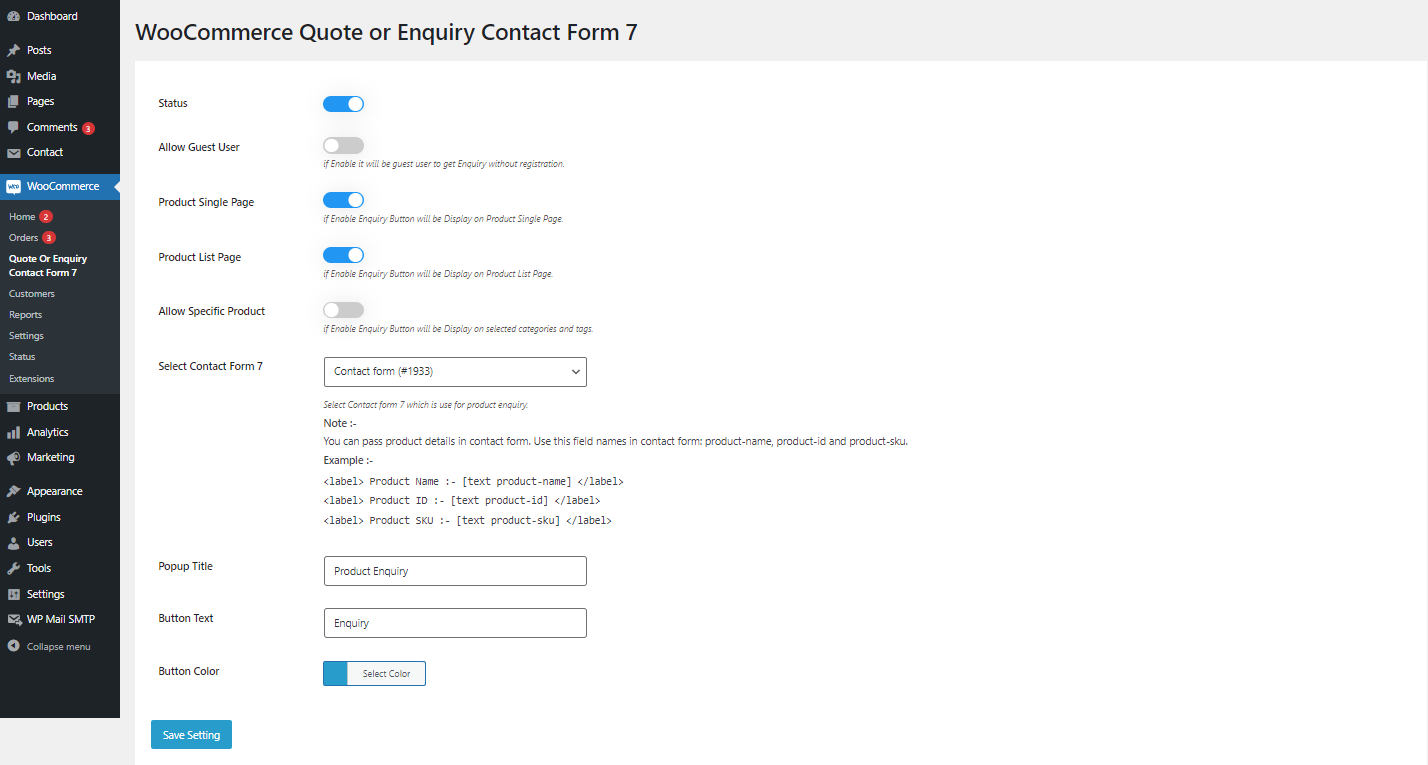 WooCommerce Quote or Enquiry Contact Form 7 Plugin Review