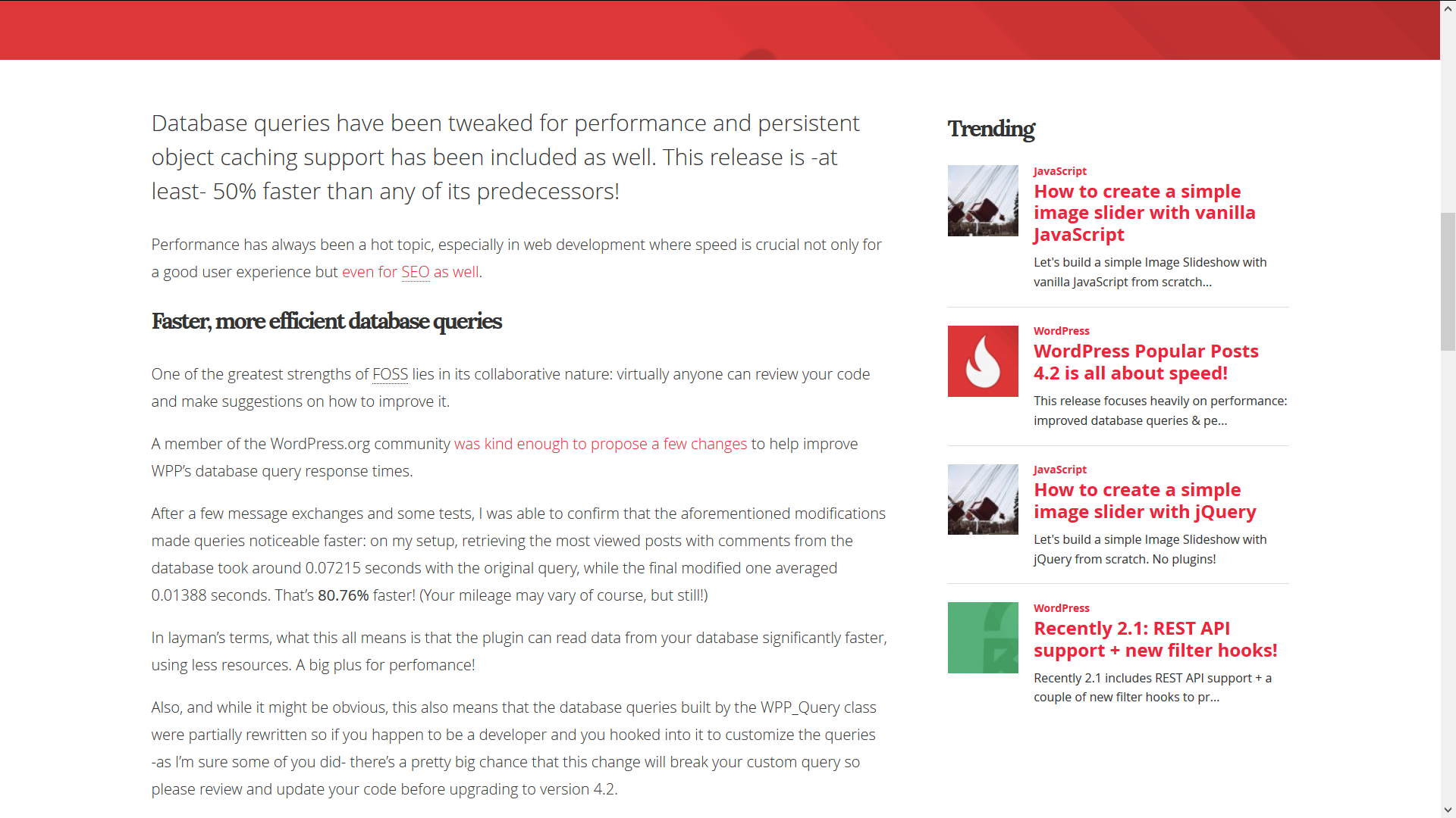WordPress Popular Posts