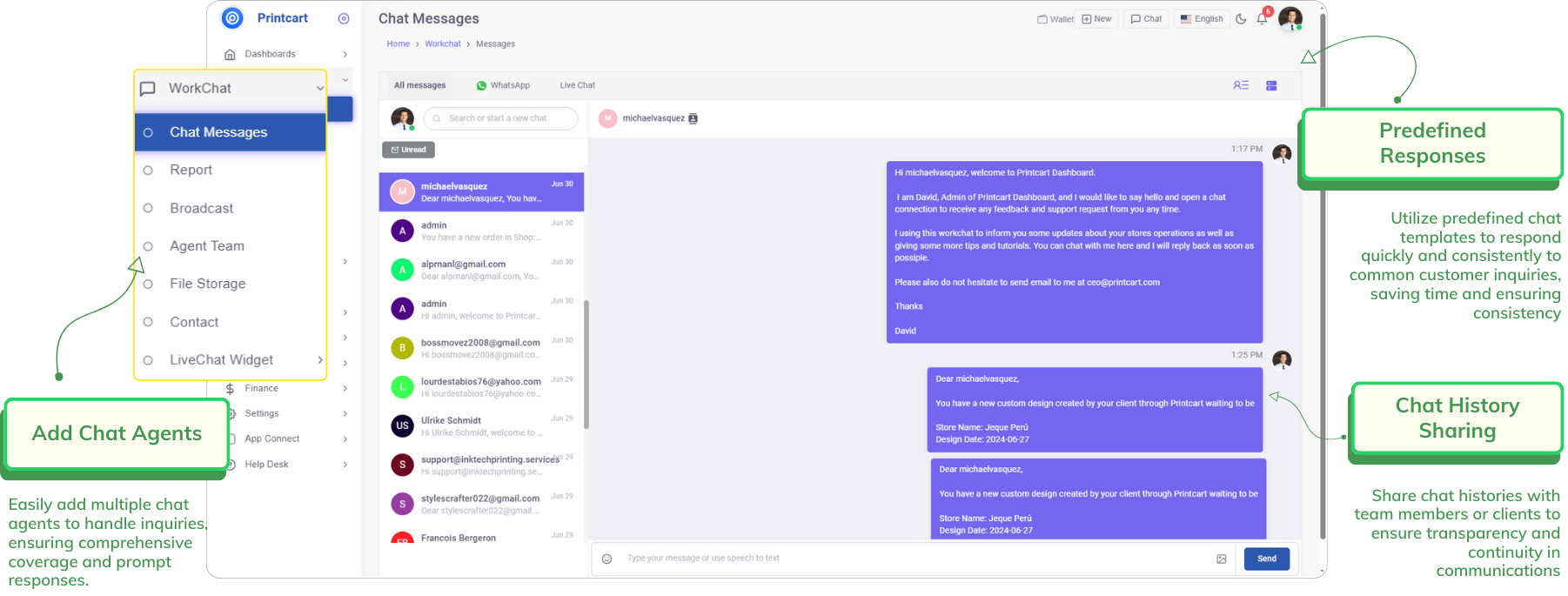 Workchat – WhatsApp CRM & LiveChat