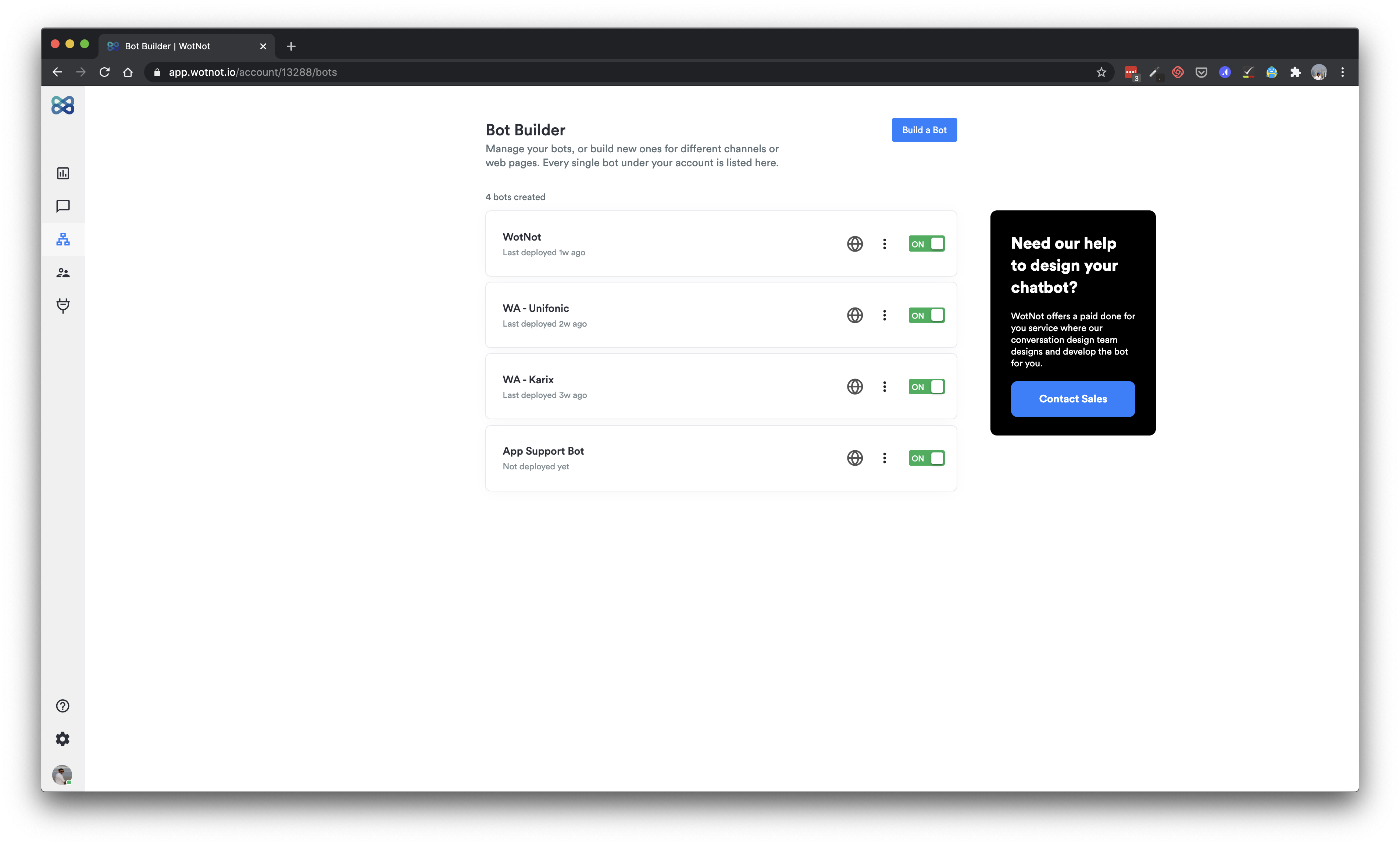 Chatbot & Live Chat for WP – WotNot