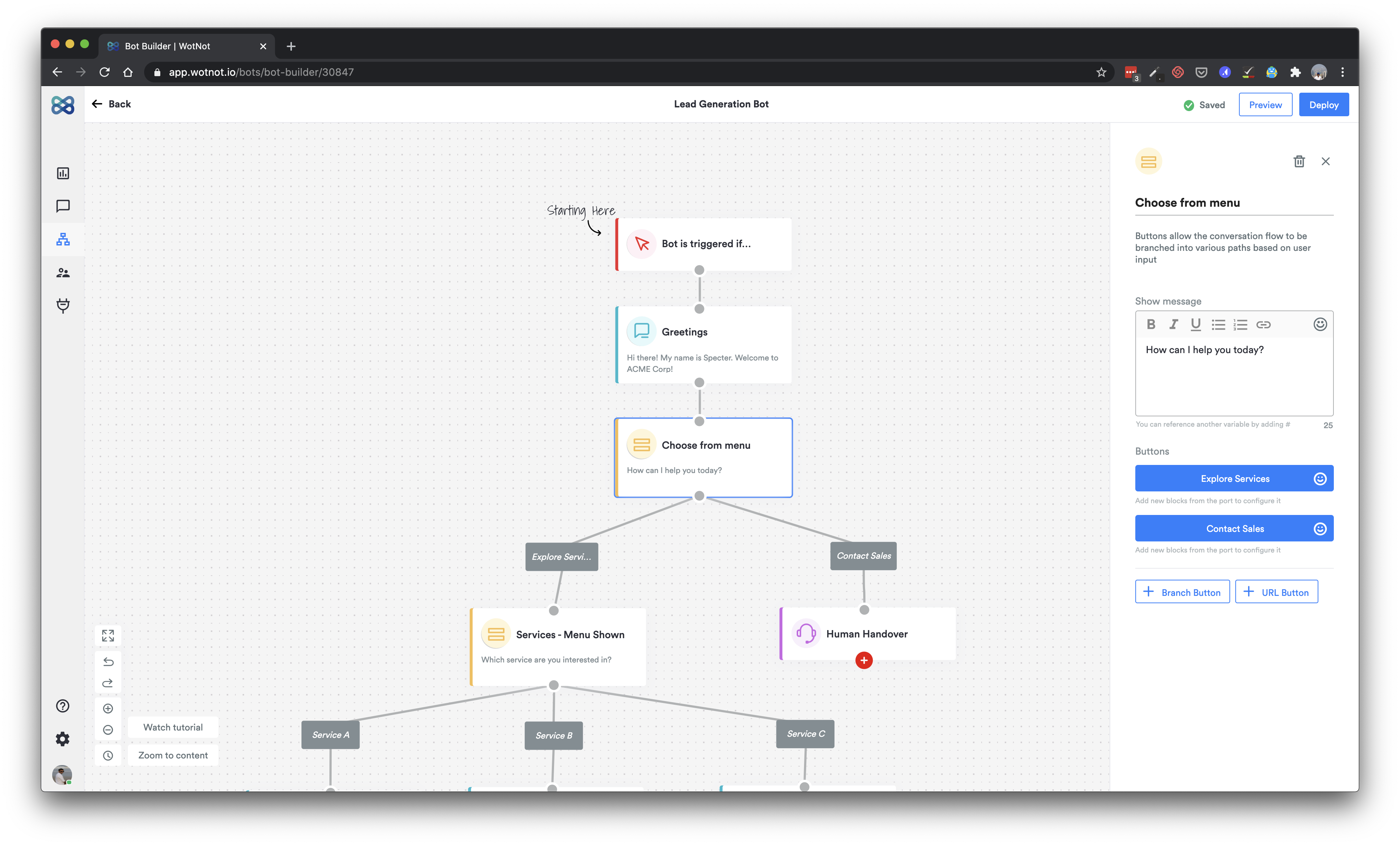Chatbot & Live Chat for WP – WotNot