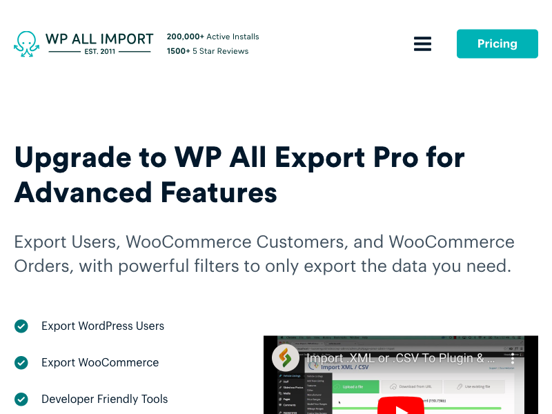 Export any WordPress data to XML/CSV Plugin Review