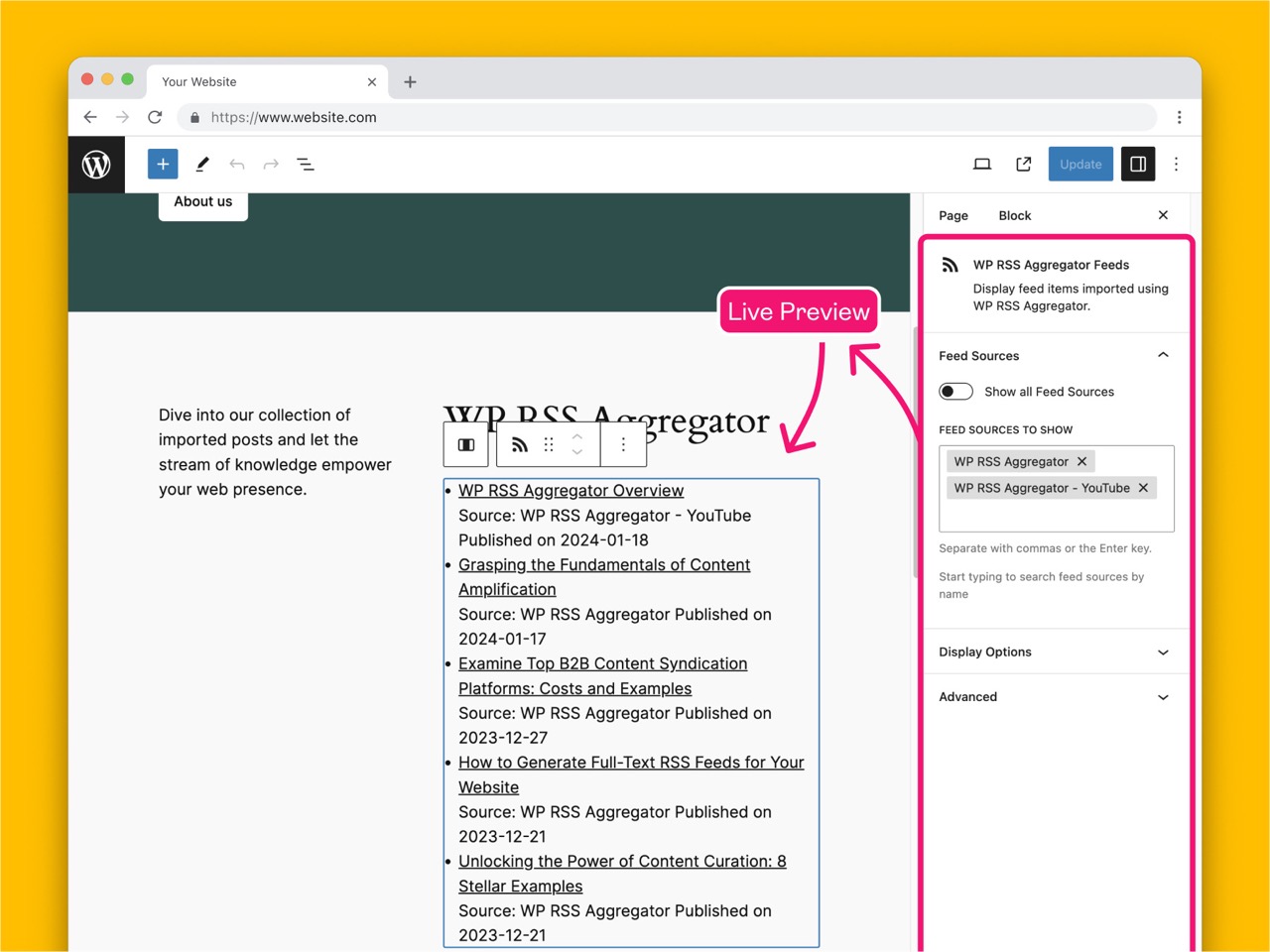 RSS Aggregator – RSS Import, News Feeds, Feed to Post, and Autoblogging