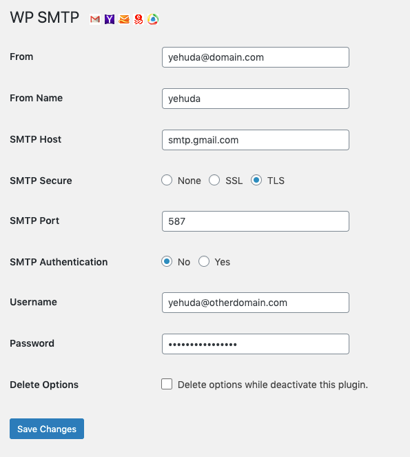 WP SMTP