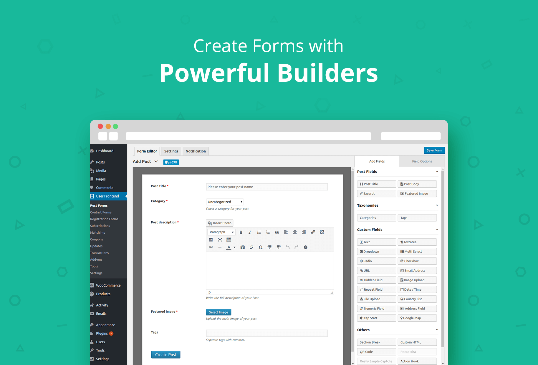 Registration, User Profile, Membership, Content Restriction, User Directory, and Frontend Post Submission