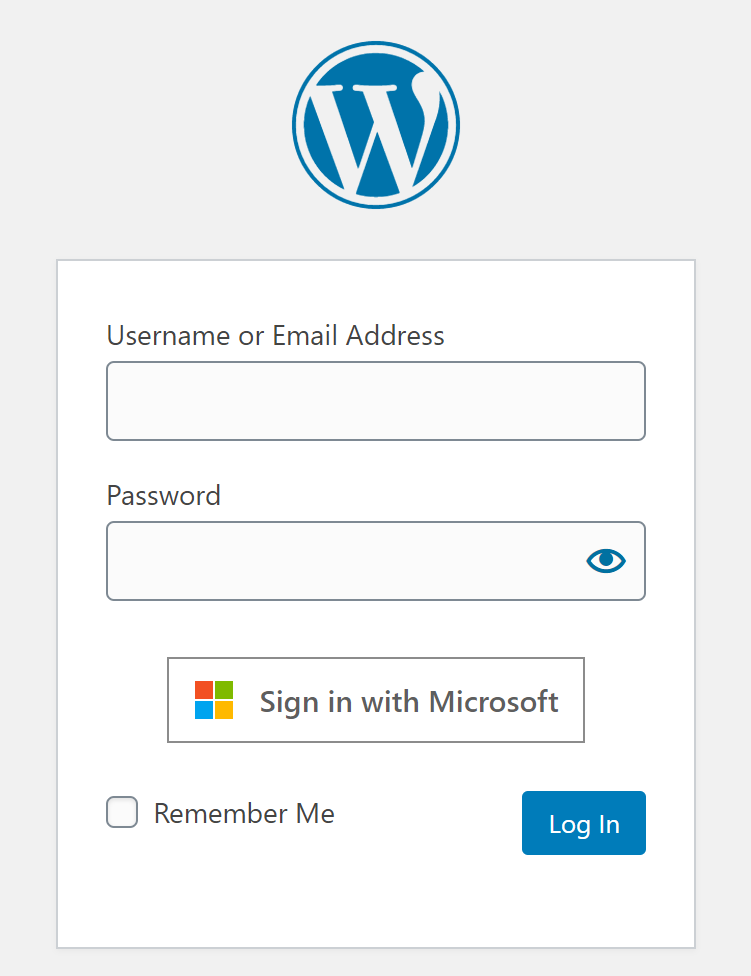 WordPress + Microsoft Office 365 / Azure AD | LOGIN