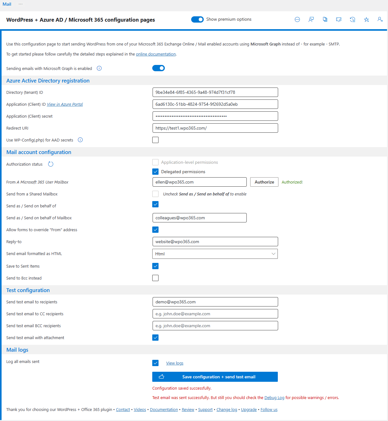 WPO365 | MICROSOFT 365 GRAPH MAILER