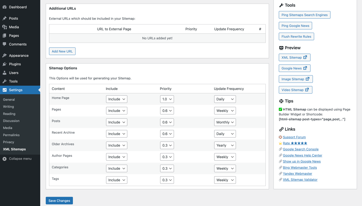 Dynamic XML Sitemaps Generator for Google