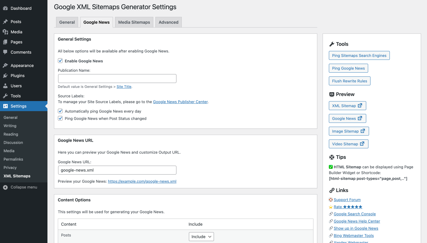 Dynamic XML Sitemaps Generator for Google