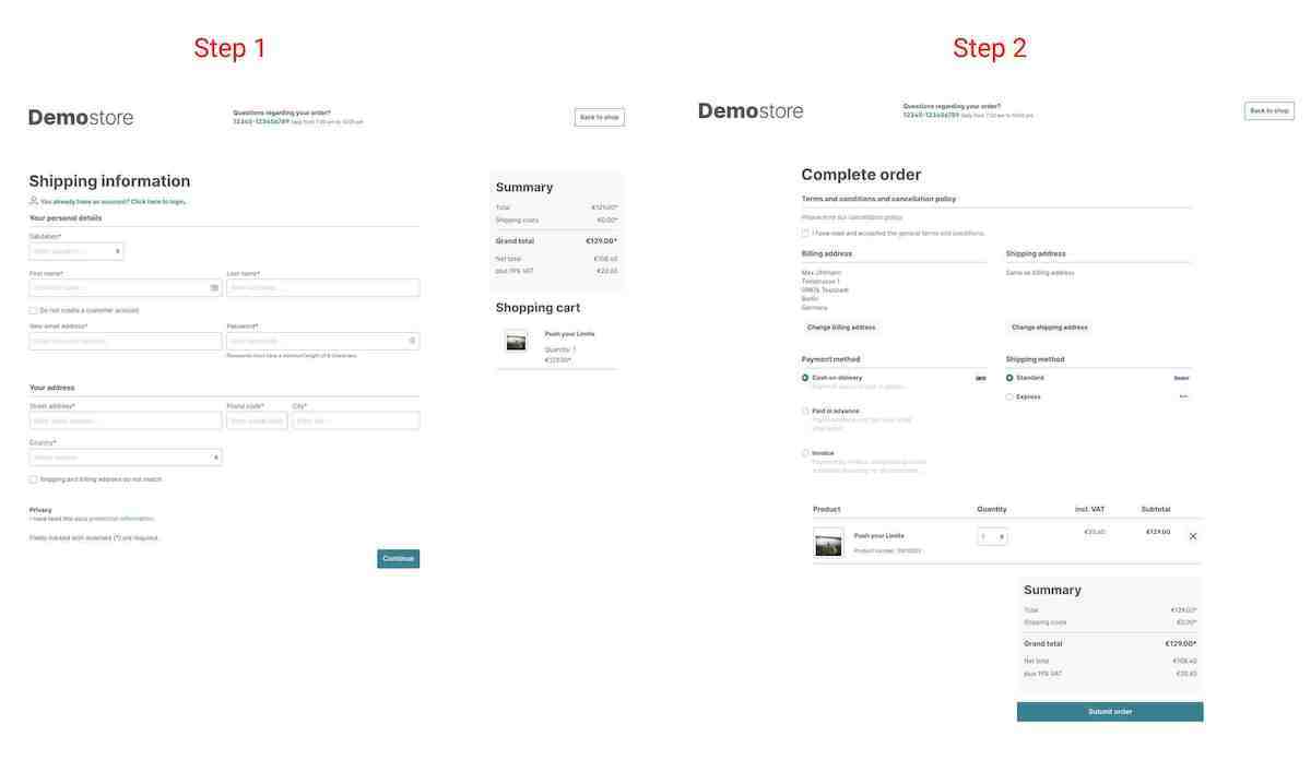 Shopware 6 Multi-Page Checkout: A few more clicks, but very clean