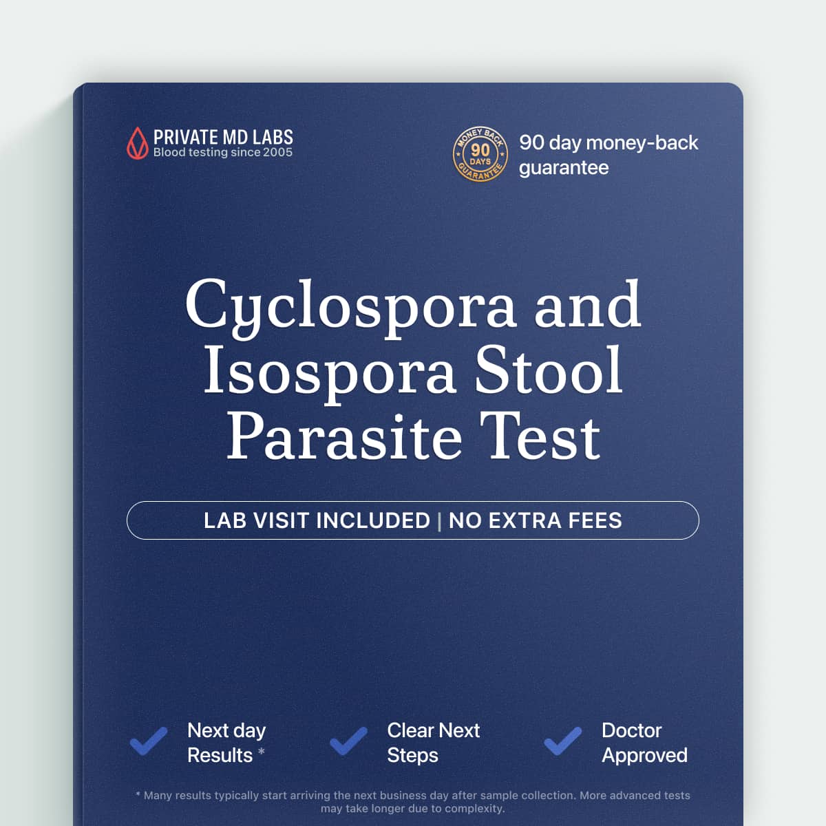 Stool parasite test for digestive symptoms like diarrhea, fatigue, and weight loss