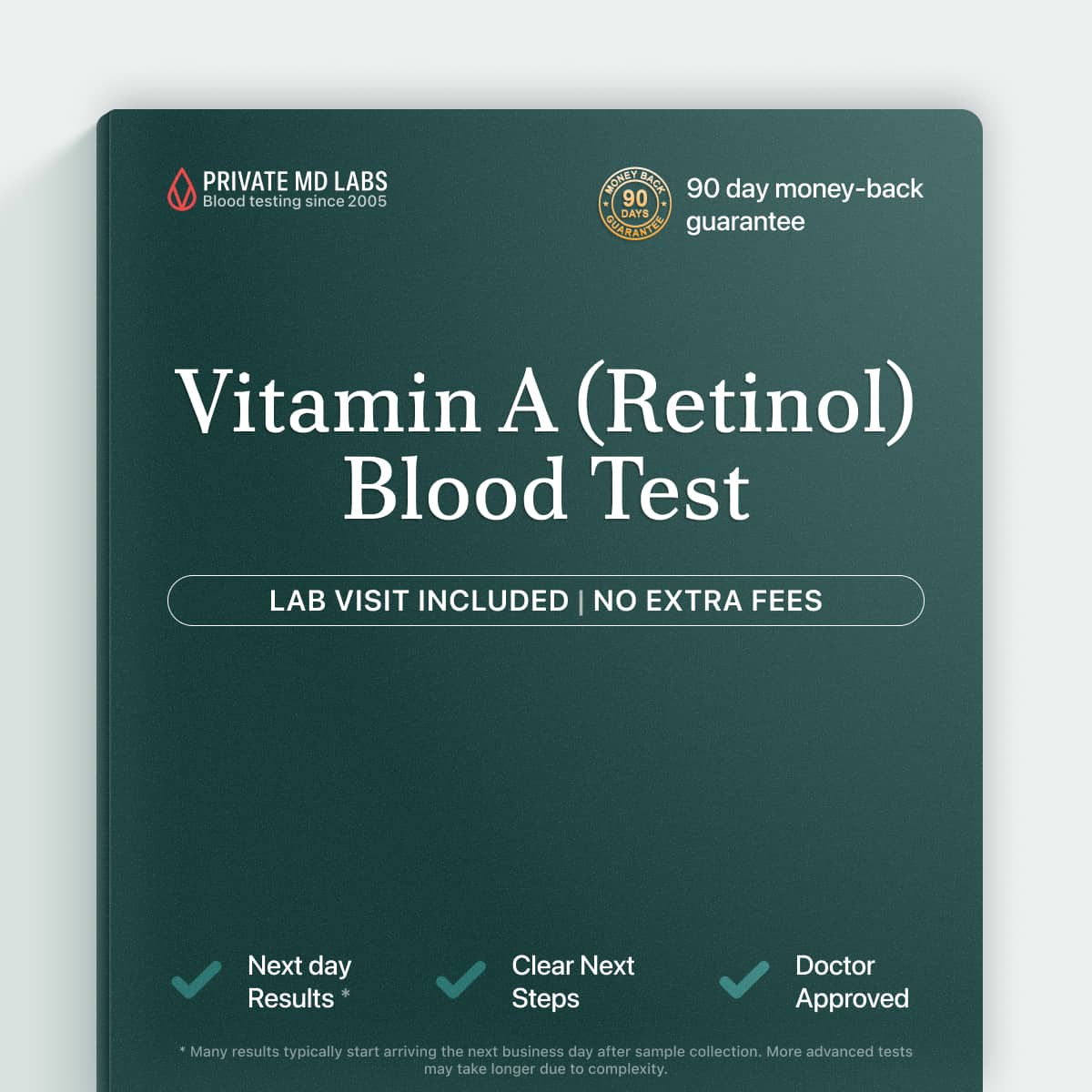 Vitamin A blood test for checking vision, immune, and nutrient levels