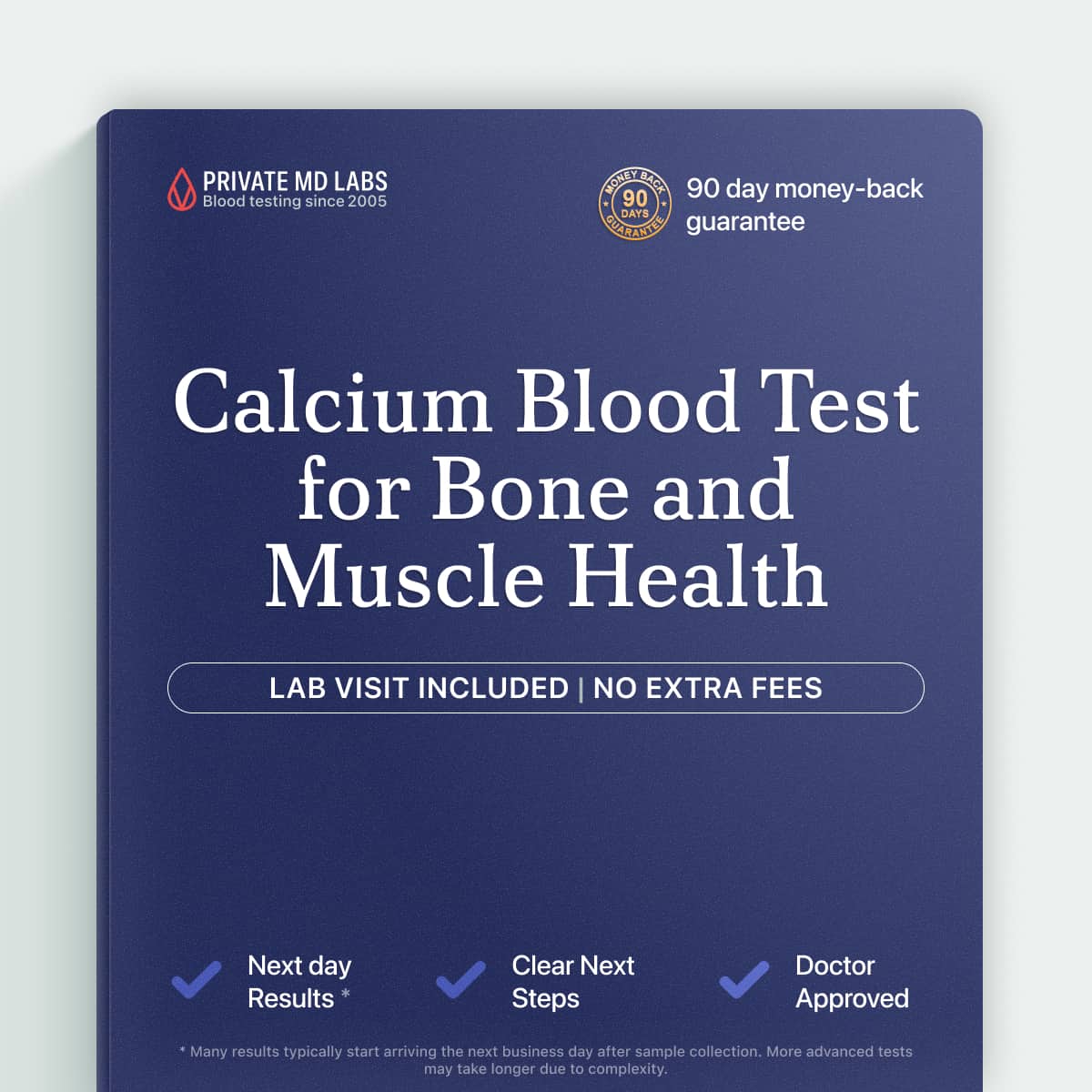 Calcium blood test for bone health, muscle function, and nutrient balance
