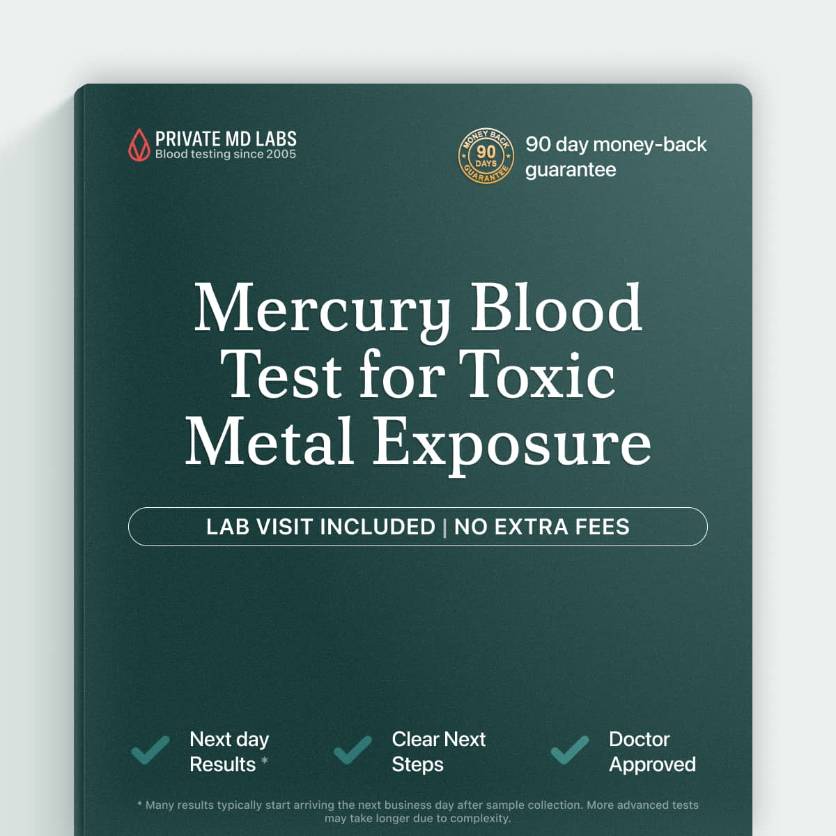Blood mercury test for people concerned about seafood-related toxic metal exposure