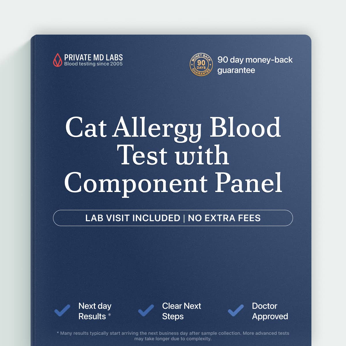 Cat dander IgE allergy test for people with pet-related asthma or rhinitis symptoms