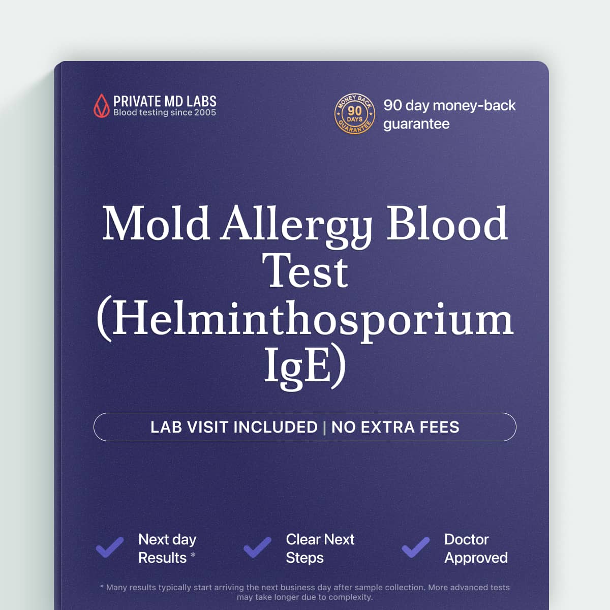 Allergy IgE blood test for Helminthosporium mold sensitivity and respiratory symptoms