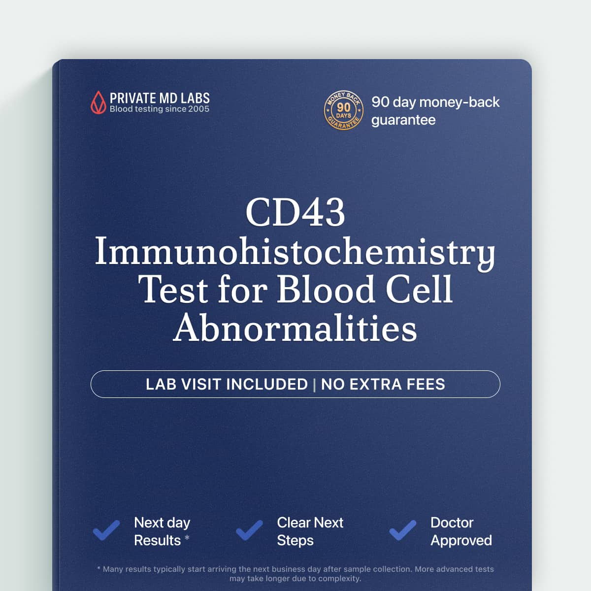 CD43 IHC tissue test used to help evaluate suspected blood or immune cell cancers