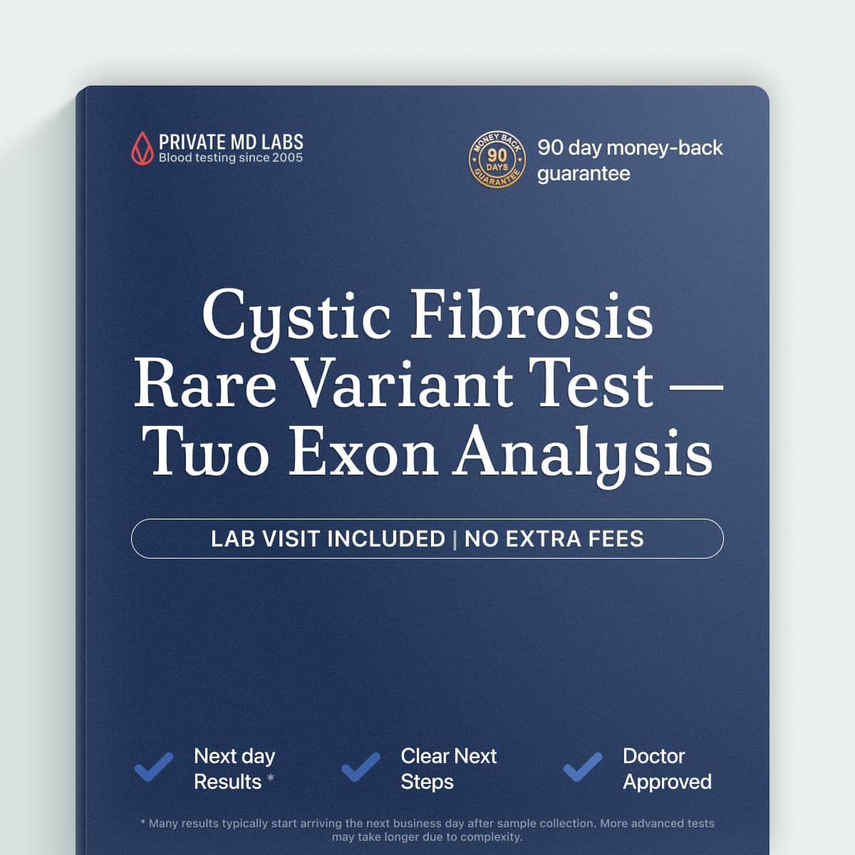 Genetic test for families with known rare CFTR gene variants