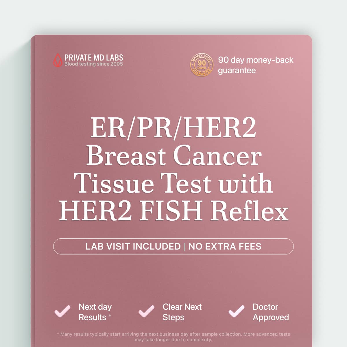Breast cancer tissue test for patients checking ER, PR, and HER2 status