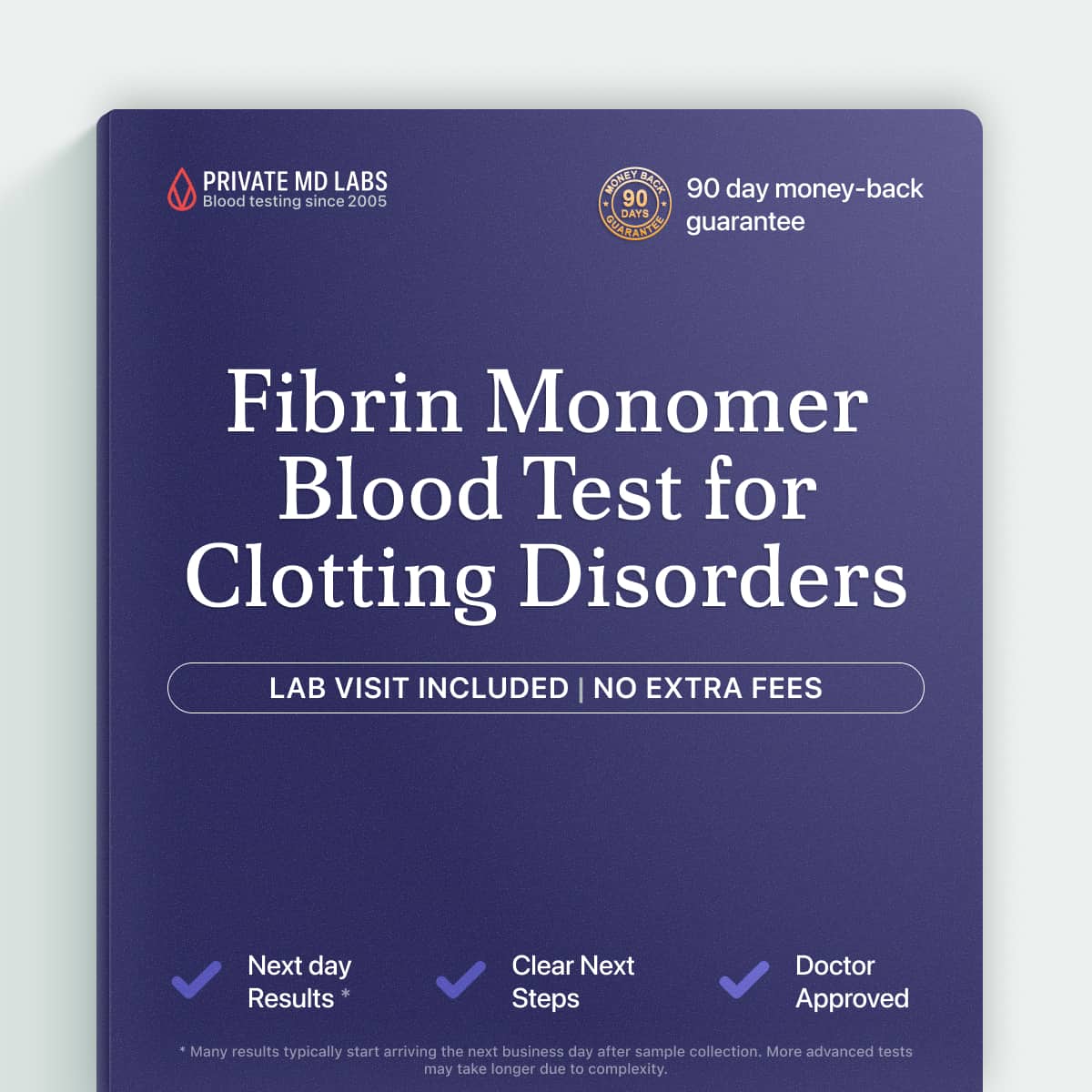Fibrin monomer test for detecting blood clotting disorders like DIC