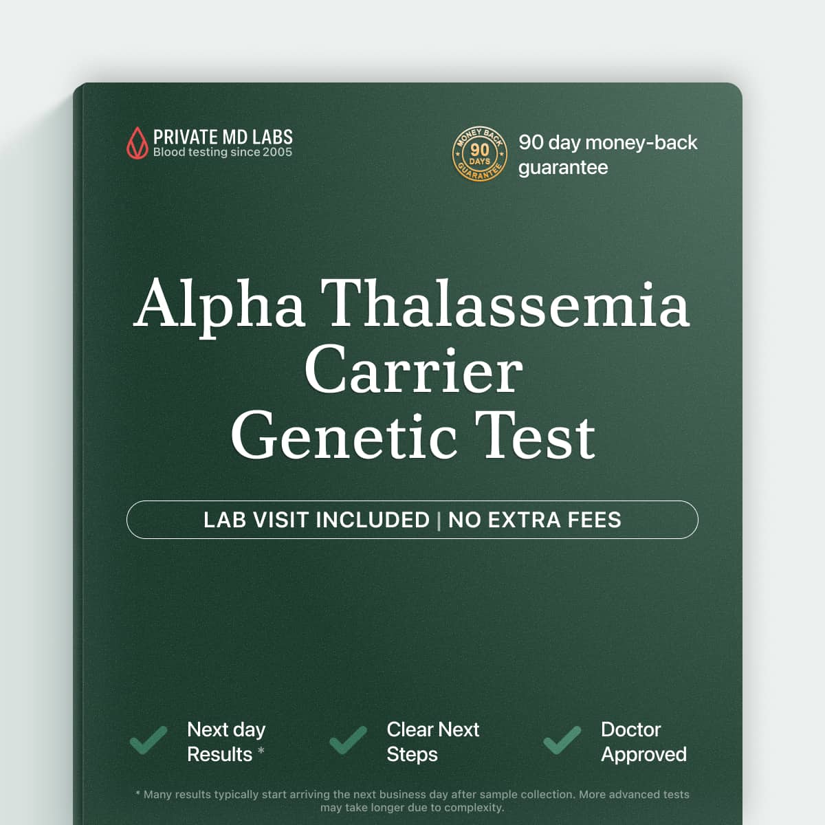 Genetic carrier test for couples checking alpha thalassemia risk before pregnancy