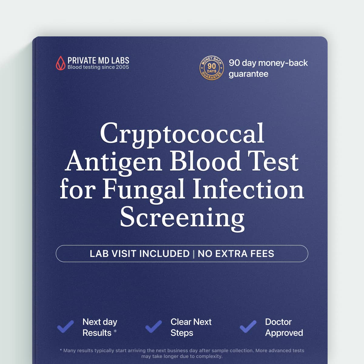 Cryptococcal antigen test for immunocompromised patients at risk of fungal infection