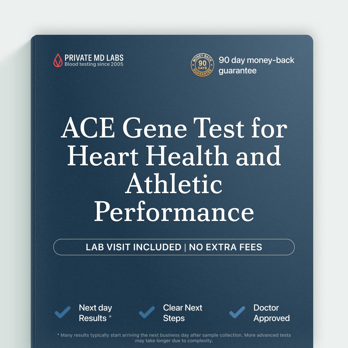 ACE gene polymorphism test for athletes assessing cardiovascular and exercise performance traits