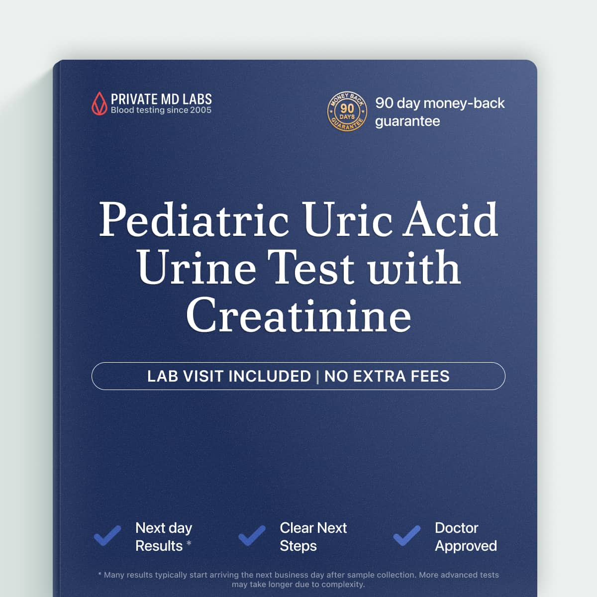 Pediatric uric acid urine test for children with kidney stones or gout risk