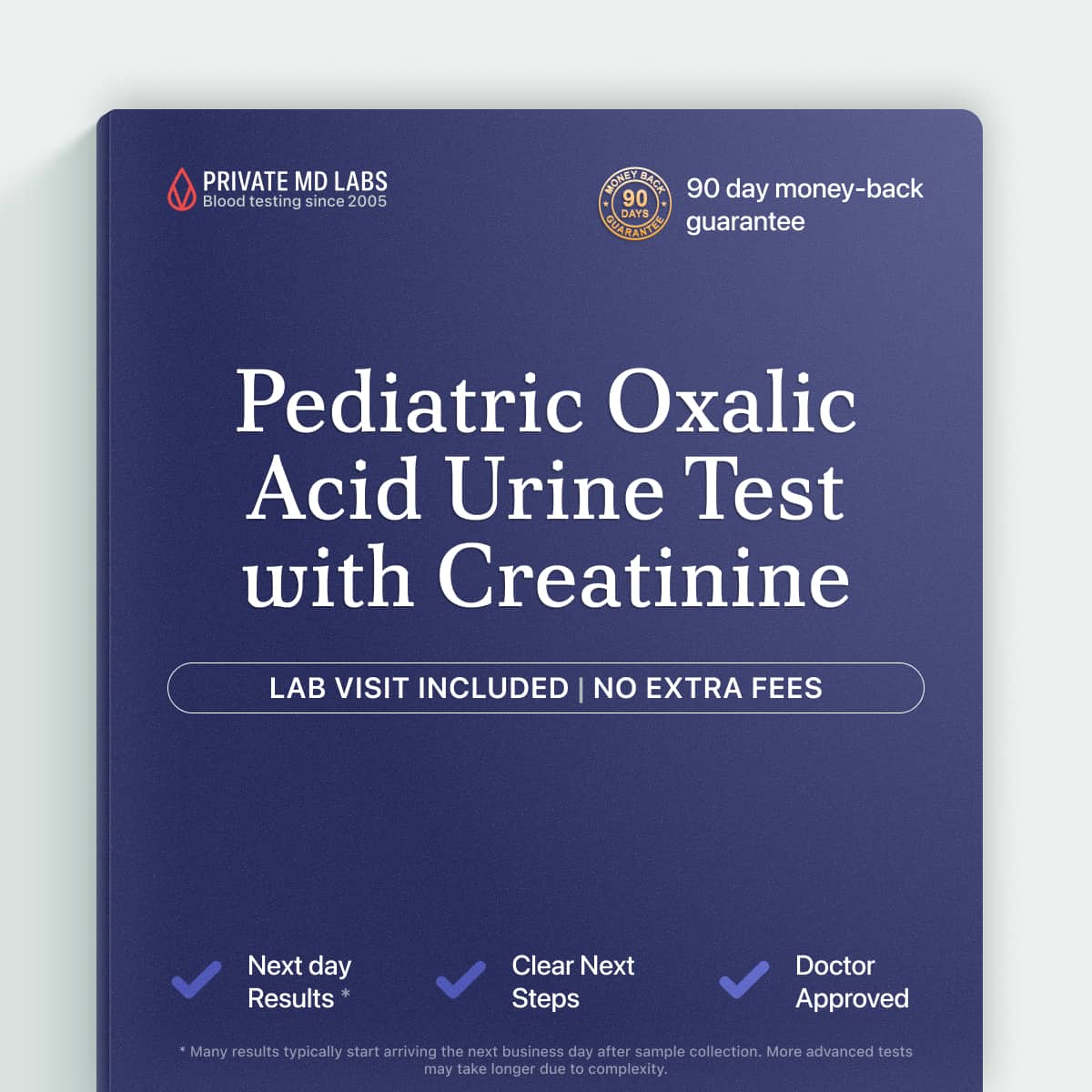 Pediatric oxalic acid urine test for children with kidney stones or kidney concerns